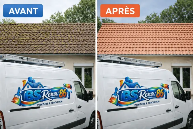 Nettoyage de toiture, démoussage, hydrofuge à Châtellerault Vienne 86